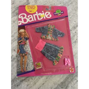 VTG Mattel Barbie Jeans Week-End Fashions #778 Jacket, Dress & Shoes. New & Seal